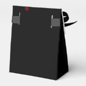 Rotes Party Glitzern 18. Geburtstag Gefallen Geschenkschachtel (Rückseite)