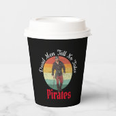 Rotes Party Pirates Paper Cups Pappbecher (Vorderseite)