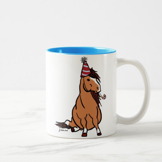 Rotes Party Zweifarbige Tasse (Rechts)