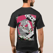 Rotes Patchwork, beliebt, Patchwork-Kissen T-Shirt (Rückseite)
