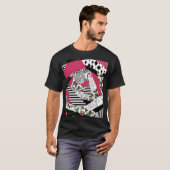 Rotes Patchwork, beliebt, Patchwork-Kissen T-Shirt (Vorne ganz)