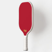 Rotes Personalisiertes Mit Monogramm Pickleball-Pa Pickleball Schläger (Links)