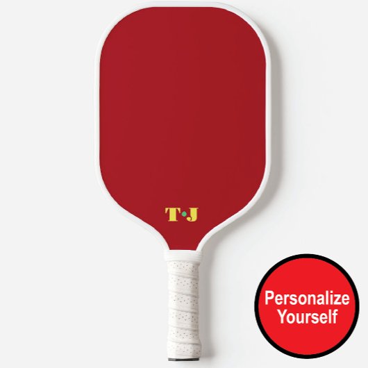 Rotes Personalisiertes Mit Monogramm Pickleball-Pa Pickleball Schläger