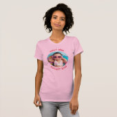 Rotes Personalisiertes Round Family Foto T-Shirt (Vorne ganz)