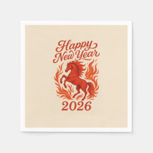 Rotes Pferd 2026 Serviette