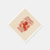 Rotes Pferd 2026 Serviette (Ecke)