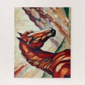 Rotes Pferd 500 Stück Puzzle (Vertikal)