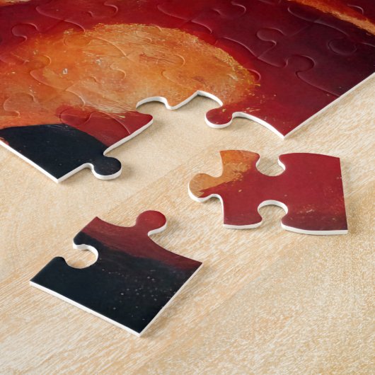 Rotes Pferd 500 Stück Puzzle (Seite)