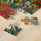 Rotes Pferd am Berghang 500 Stück Puzzle (Seite)