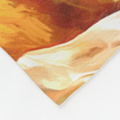 Rotes Pferd am Himmel Fleece Blanket (Ecke)