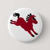 Rotes Pferd Button (Vorderseite)