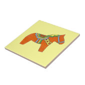 Rotes Pferd Fliese (Seite)