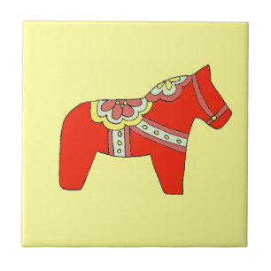 Rotes Pferd Fliese
