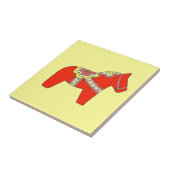 Rotes Pferd Fliese (Seite)