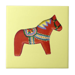 Rotes Pferd Fliese