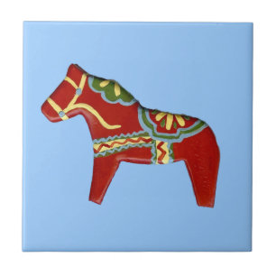 Rotes Pferd Fliese