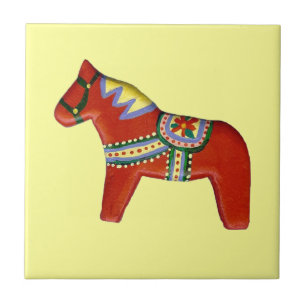 Rotes Pferd Fliese