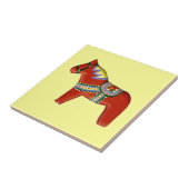 Rotes Pferd Fliese (Seite)