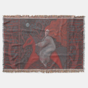 "Rotes Pferd", Ingwer, Volkskunst, Erdschattierung Decke