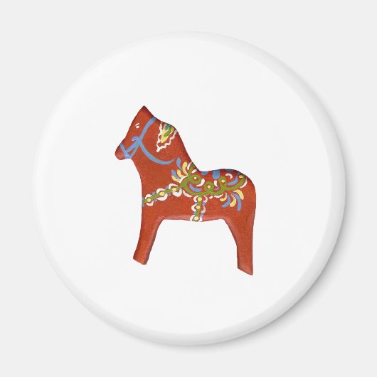 Rotes Pferd Magnet (Vorne)