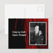 Rotes Pferd Mane Abstraktes Foto Postkarte (Vorne/Hinten)