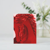 Rotes Pferd Postkarten 21 (Stehend Vorderseite)