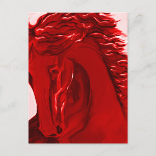 Rotes Pferd Postkarten 21
