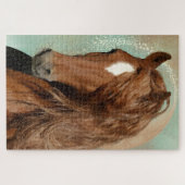 Rotes Pferd - Puzzle (Horizontal)