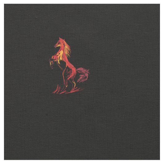 Rotes Pferd Stoff (Nahaufnahme)