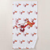 Rotes Pferd Strandtuch (Vorderseite)