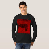 Rotes Pferd T-Shirt (Vorne ganz)