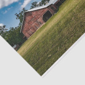 Rotes Pferd und riesiges Grain Silo Seidenpapier (Ausschnitt)