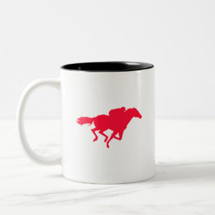 Rotes Pferd Zweifarbige Tasse