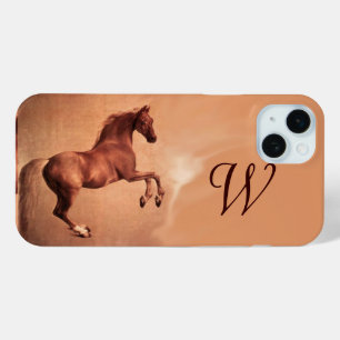 ROTES PFERDantiken-Rosa-Monogramm iPhone 15 Mini Hülle