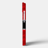 Rotes Pferdemuster mit personalisiertem Namen Case-Mate iPhone Hülle (Rückseite / Links)
