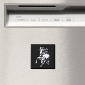 Rotes Pferdereiten Magnet (In Situ (Geschirrspüler))