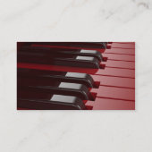 Rotes Piano Visitenkarte (Rückseite)