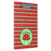 Rotes Pilz-Klemmbrett Klemmbrett (Rechts)