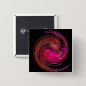 ROTES PINK FUCHSIA HELLWIRBEL BUTTON (Vorne & Hinten)