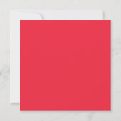 Rotes Pink Hohoho Joyeux Noel Script Weihnachtskar (Rückseite)