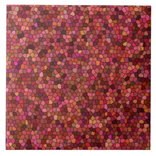 Rotes Pink-Mosaikmuster Fliese