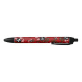 Rotes Piratenschiffsmuster Kugelschreiber (Unterseite)
