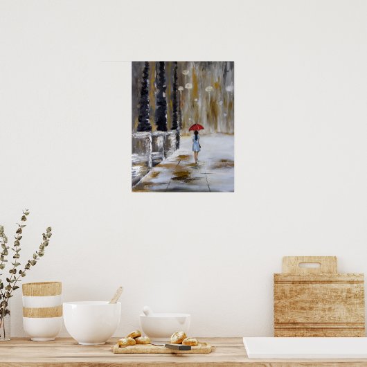 Rotes Plakat (Küche)