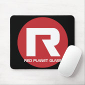 Rotes Planeten-Glas Mousepad (Mit Mouse)