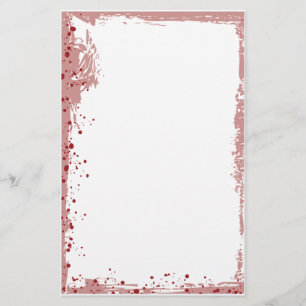 rotes platsches briefpapier