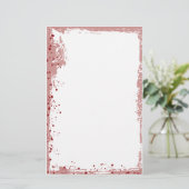 rotes platsches briefpapier (Stehend Vorderseite)