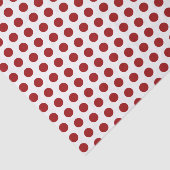 Rotes Polka-Dot-Papier Seidenpapier (Ausschnitt)