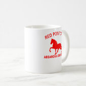 ROTES PONY-CAFÉ KAFFEETASSE (VorderseiteRechts)