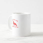 ROTES PONY-CAFÉ KAFFEETASSE (Vorderseite Links)