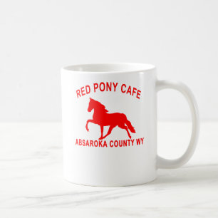 ROTES PONY-CAFÉ KAFFEETASSE